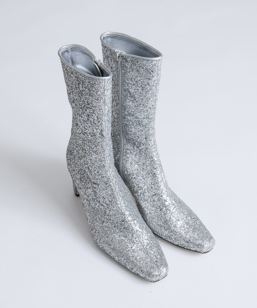 「LA BELLE ETUDE」 ショートブーツ M ゴールド レディース_画像9