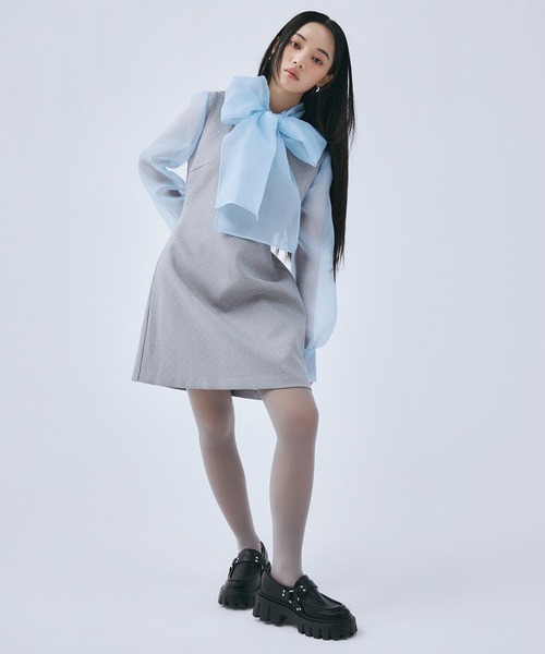 「EIMY ISTOIRE」 ノースリーブワンピース M アイボリー レディースの画像