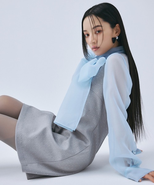 「EIMY ISTOIRE」 ノースリーブワンピース M アイボリー レディースの画像