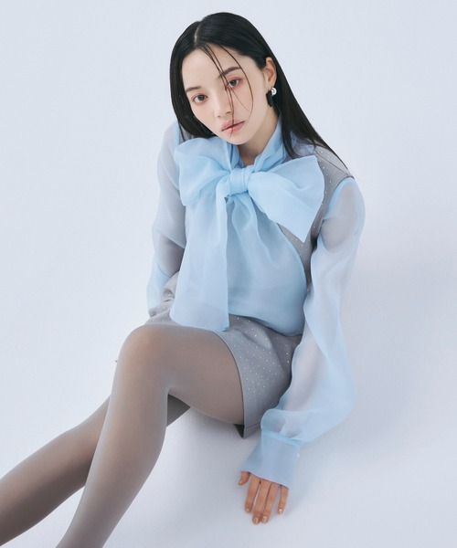 「EIMY ISTOIRE」 ノースリーブワンピース M アイボリー レディースの画像