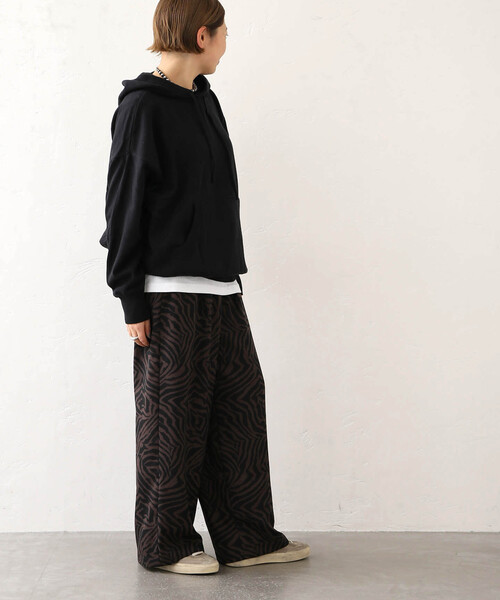 「JOURNAL STANDARD LUXE」 プルオーバーパーカー FREE ブラック レディース_画像6