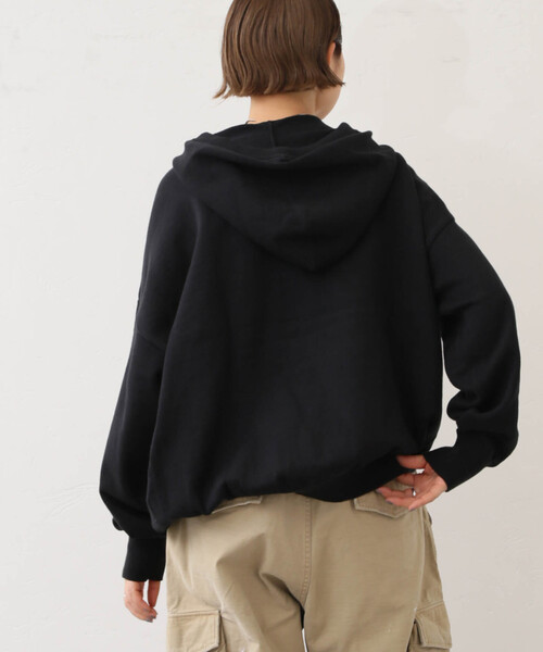 「JOURNAL STANDARD LUXE」 プルオーバーパーカー FREE ブラック レディース_画像8