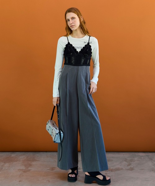 MAISON SPECIAL（メゾンスペシャル） オールインワン Crochet V-Neck