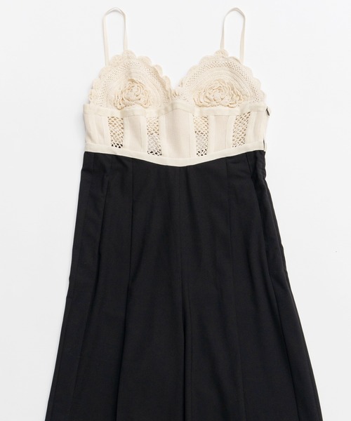 MAISON SPECIAL（メゾンスペシャル） オールインワン Crochet V-Neck