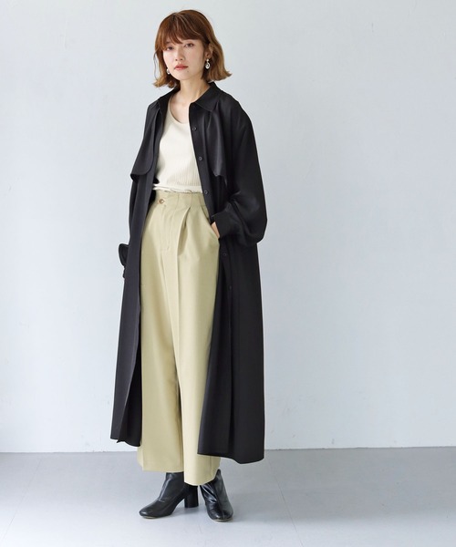 「HER CLOSET」 「SHE MO SHELLY」長袖ワンピース M ブラック レディース_画像5