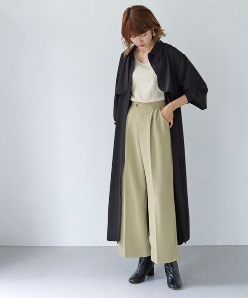 「HER CLOSET」 「SHE MO SHELLY」長袖ワンピース M ブラック レディース_画像6