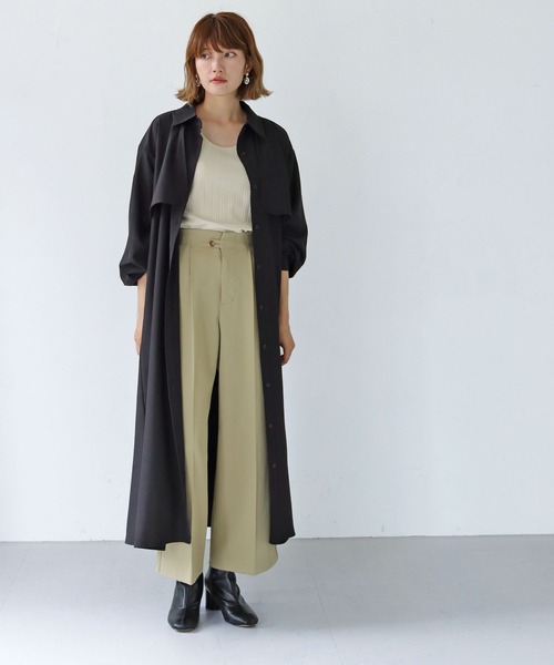 「HER CLOSET」 「SHE MO SHELLY」長袖ワンピース M ブラック レディース_画像7