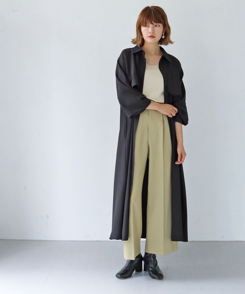 「HER CLOSET」 「SHE MO SHELLY」長袖ワンピース M ブラック レディース_画像8