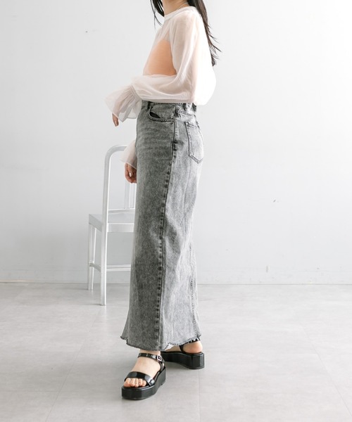 「mystic」 デニムパンツ 1 ブルー レディース_画像7