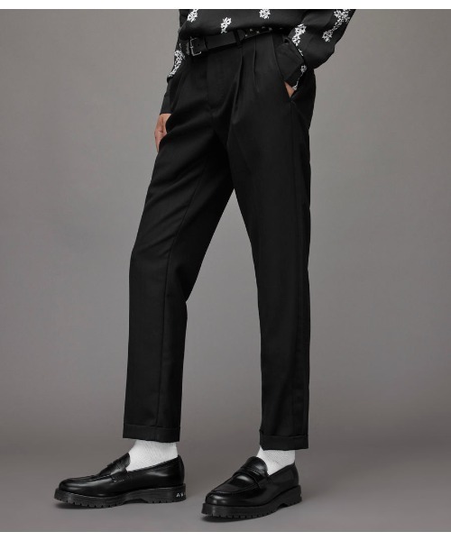 「ALLSAINTS」 スラックス 30 ブラック メンズ_画像3