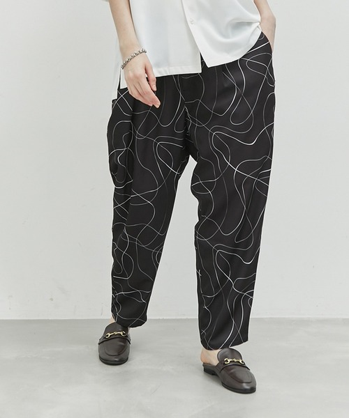 「JUNRED」 イージーパンツ M ダークブラウン メンズ_画像2