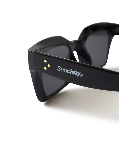 「Subciety」 サングラス FREE ブラック×イエロー メンズ_画像9
