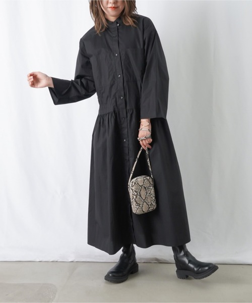 「LUCA/LADY LUCK LUCA」 長袖ワンピース FREE ブラック レディース_画像2