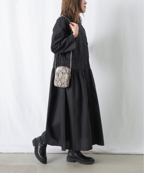 「LUCA/LADY LUCK LUCA」 長袖ワンピース FREE ブラック レディース_画像3