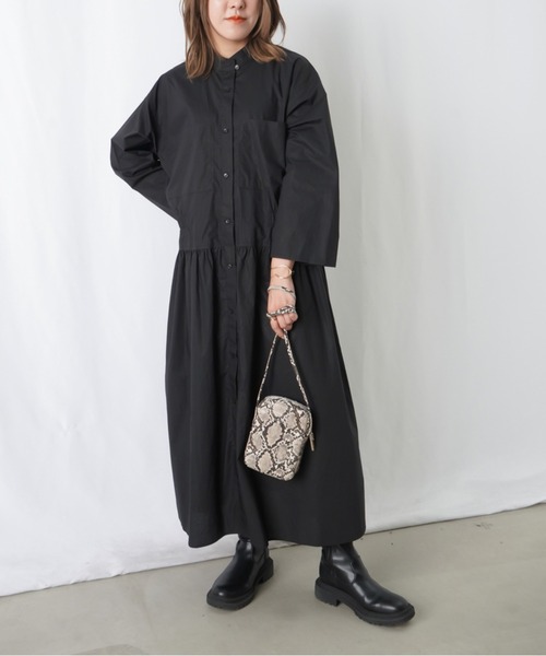 「LUCA/LADY LUCK LUCA」 長袖ワンピース FREE ブラック レディース_画像5