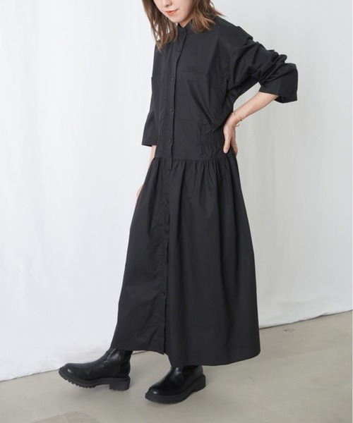 「LUCA/LADY LUCK LUCA」 長袖ワンピース FREE ブラック レディース_画像6