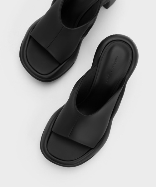 「CHARLES & KEITH」 ミュール 25cm クリーム レディース_画像5