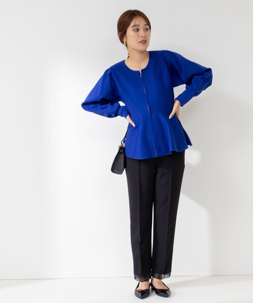 「NOLLEY'S」 ニットカーディガン 38 アイボリー レディース_画像3