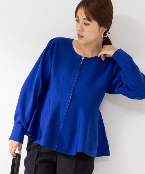 「NOLLEY'S」 ニットカーディガン 38 アイボリー レディース_画像5