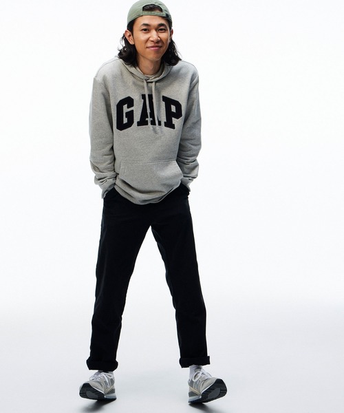 GAP（ギャップ） プルオーバーパーカー L ライトグレー メンズ