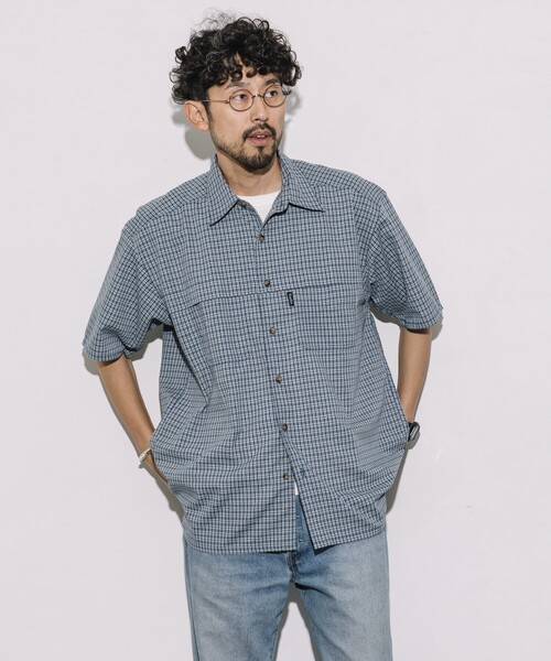 Foxfire（フォックスファイヤー） 半袖シャツ MEDIUM ブルー メンズ