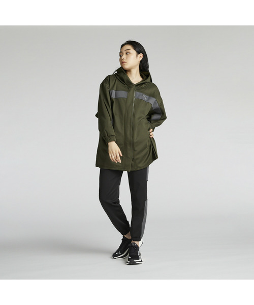 「PUMA」 ジップアップパーカー MEDIUM ブラウン系その他 レディース_画像3
