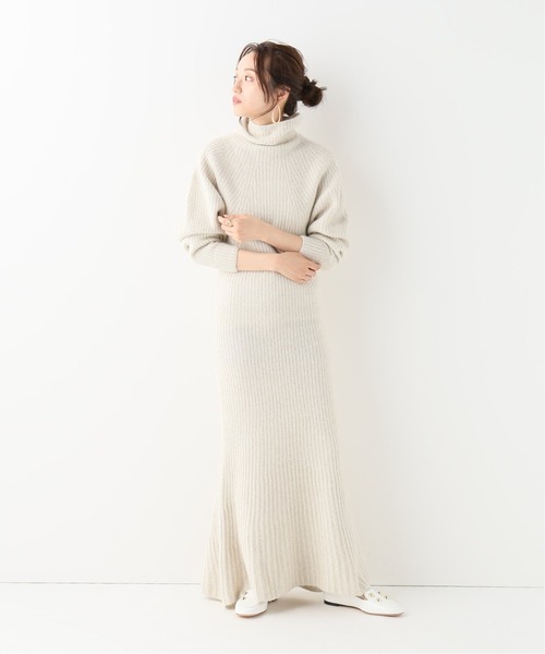 「EDIT. FOR LULU」 ニットワンピース FREE ネイビー レディース_画像5