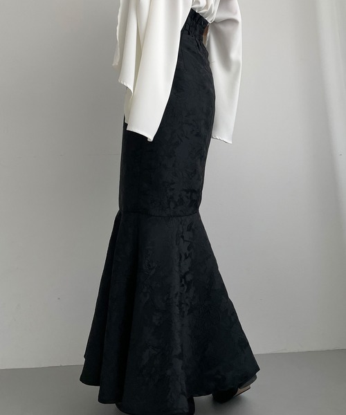「Louere」 ロングスカート X-LARGE ブラック レディース_画像5