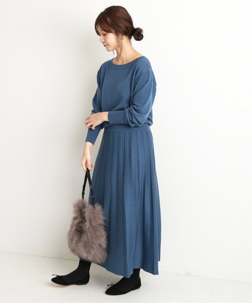 「SLOBE IENA」 ニットワンピース FREE キャメル レディース_画像4