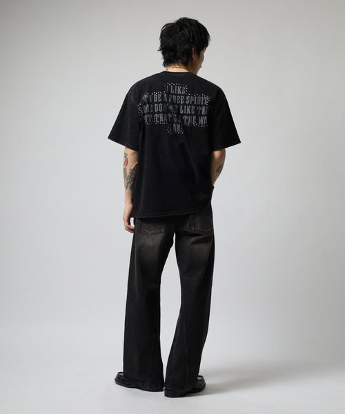 RE730 tシャツ 古着風ビンテージ半袖Tシャツ ホットフィックスロゴ