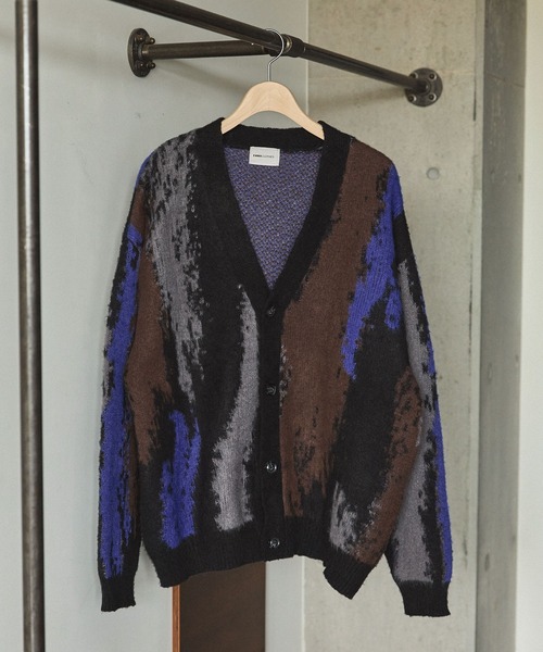 「EMMA CLOTHES」 ニットカーディガン M グレー メンズ_画像4