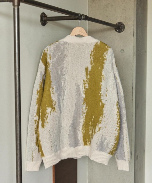 「EMMA CLOTHES」 ニットカーディガン M グレー メンズ_画像7
