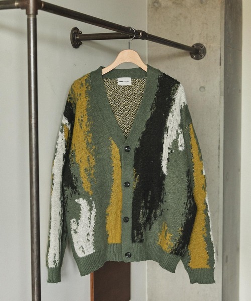 「EMMA CLOTHES」 ニットカーディガン M グレー メンズ_画像8