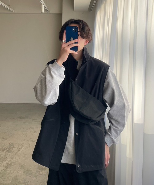「WYM LIDNM」 ナイロンブルゾン M ブラック メンズ_画像9