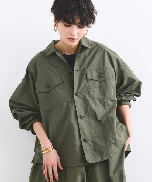 ブラウス シャツ BARNYARDSTORM / トラベルワークシャツ「撥水 / JAPAN FABRIC」 レディースの画像