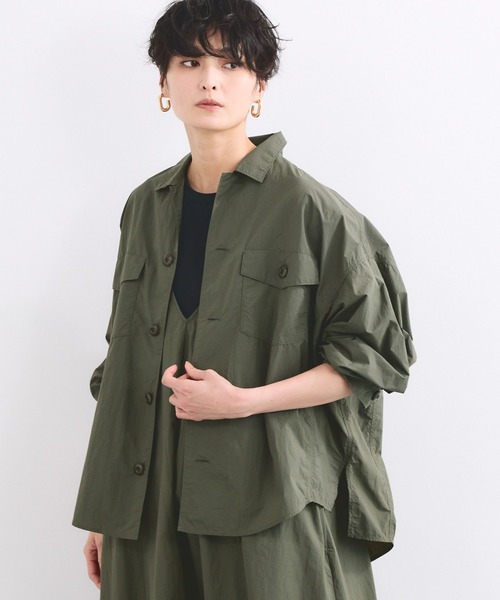 ブラウス シャツ BARNYARDSTORM / トラベルワークシャツ「撥水 / JAPAN FABRIC」 レディースの画像