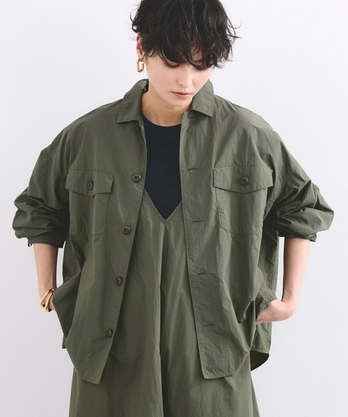 ブラウス シャツ BARNYARDSTORM / トラベルワークシャツ「撥水 / JAPAN FABRIC」 レディースの画像