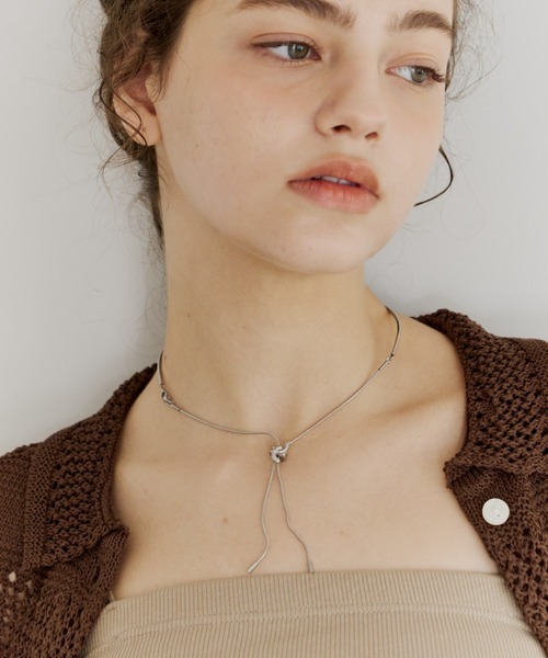 OLUN アレルギー対応 ネックレス nuance knot 2way necklace