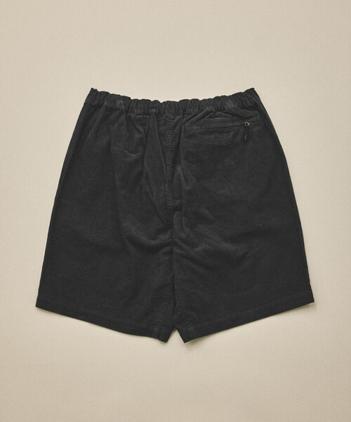 CRANK ブラック コーデュロイ ショートパンツ FREAK'S STORE（フリークスストア） パンツ FREAK'S STORE for BEACH