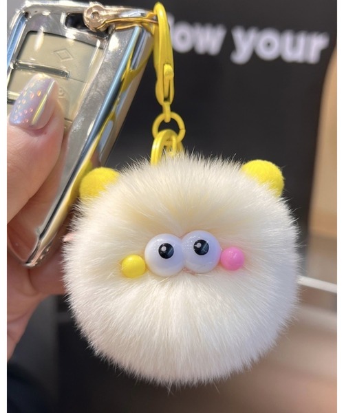 CHEER（チアー） キーホルダー もこもこモンスターファーチャーム