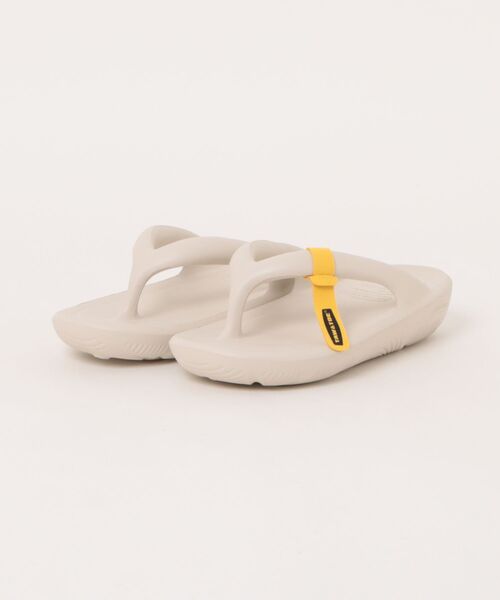 YELLO 厚底サンダル ホワイト STAND OIL（スタンドオイル） 厚底 サンダル TAW＆TOE/トーアンドトー