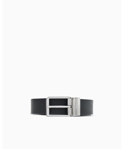 超美品　ARMANI EXCHANGE AXロゴバックル レザーベルト レッド ARMANI EXCHANGE ベルト 「A|X アルマーニ エクスチェンジ