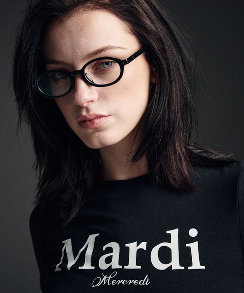 「Mardi Mercredi」 半袖Tシャツ FREE ホワイト×ネイビー レディース_画像8