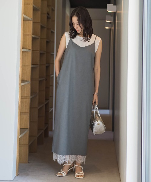 uvカット ワンピース エディター東原妙子×LAUTREAMONT/レースワンピースの画像