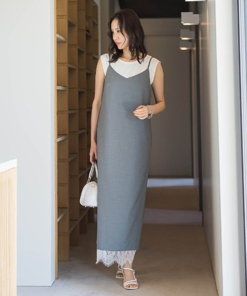 uvカット ワンピース エディター東原妙子×LAUTREAMONT/レースワンピースの画像