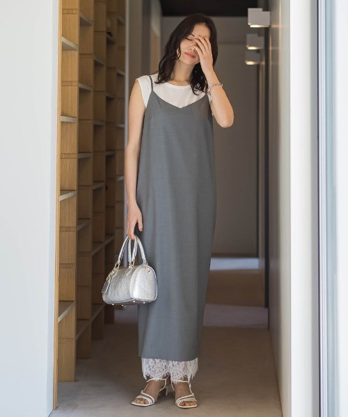 uvカット ワンピース エディター東原妙子×LAUTREAMONT/レースワンピースの画像
