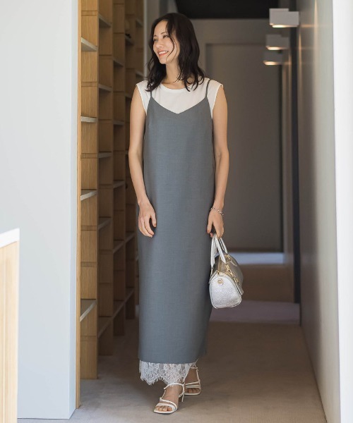 uvカット ワンピース エディター東原妙子×LAUTREAMONT/レースワンピースの画像