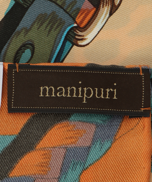 スカーフ バンダナ 「manipuri」マニプリ/ シルクスカーフ 88*88 タングルベルト レディースの画像