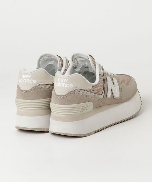 「New Balance」 ローカットスニーカー 23.0cm ベージュ レディース_画像2