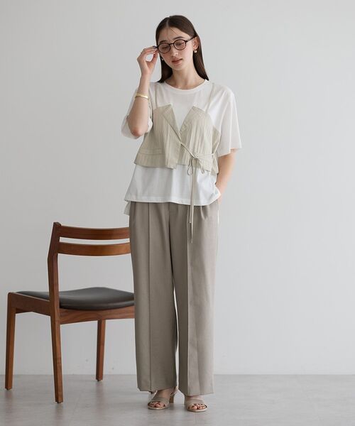 「Editt by YECCA VECCA」 半袖Tシャツ FREE ホワイト レディース_画像8